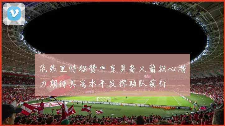 范弗里特称赞申京具备火箭核心潜力期待其高水平发挥助队前行