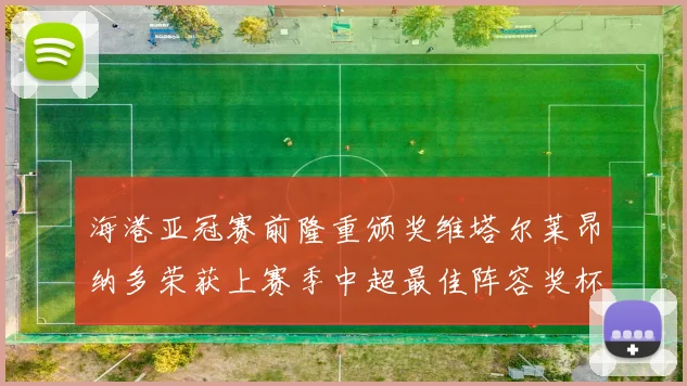 海港亚冠赛前隆重颁奖维塔尔莱昂纳多荣获上赛季中超最佳阵容奖杯